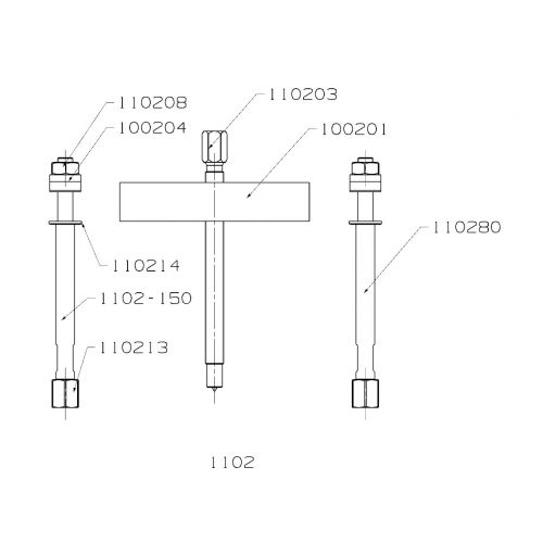 EXTRACTOR FORZA 2 ALARGADERAS 120X110